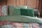 Cushion Blockstripe Green