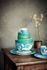 Love Birds Espresso Cup & Saucer Blue