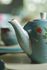 Blushing Birds Teapot small blue