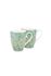 Jolie Set/2 Mugs Large Flowers Blue 