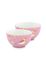 Early Bird Set of 2 Bowls Pink 15 cm