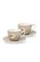 Early Bird Set/2 Cappuccino Cups & Saucers Khaki