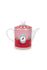 Love Birds Teapot Medium Red/Pink