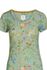 Top Korte Mouw Petites Fleurs Groen