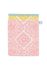 Washandje Jacquard Check roze 16x22 cm