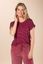 Tatum Top Korte Mouw Little Sumo Stripe Rood Roze