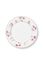 Assiette Plate Jolie Points Or Rose 26.5cm