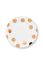 Set/2 Assiettes Dot Delight Blanc/Or 21cm