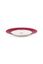 Bord Love Birds Donkerrood 17cm