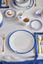 Dinerbord Pip & The Blue Bird Dip Dye Wit 30cm