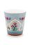 Oriental Flower Festival Set/4 Mugs Blue