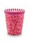 Royal Stripes Mug Flower & Tea Tip Dark Pink