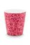 Royal Stripes Mug Flower & Tea Tip Dark Pink