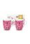 Set/2 Tassen Klein Jolie Blumen Rosa