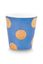 Set/2 Tasse sans Anse & Soucoupes à Thé Dot Delight Bleu Clair/Or 290ml