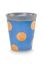 Set/2 Tasse sans Anse & Soucoupes à Thé Dot Delight Bleu Clair/Or 290ml