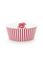 Royal Stripes Kom Donkerroze 15cm