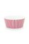 Royal Stripes Kom Donkerroze 15cm