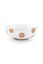 Set/2 Bol Dot Delight Blanc/Or 15cm