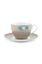 Tasse et Soucoupe à Cappuccino Blushing Birds en Coloris Kaki