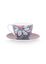 Flower Festival Cappuccino Tasse & Undertasse Hellblau