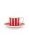 Love Birds Espresso Cup & Saucer Red/Pink