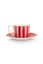 Love Birds Espresso Cup & Saucer Red/Pink