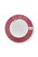 Lot de 2 Tasses et Soucoupes à Cappuccino Flower Festival Rose Foncé