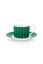 Love Birds Tasse et Soucoupe à Expresso Vert