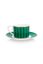 Love Birds Tasse et Soucoupe à Expresso Vert
