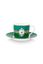 Love Birds Tasse et Soucoupe à Cappuccino Vert