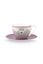Lily & Lotus Tasse et Soucoupe à Cappuccino Lilas