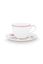 Tasse et Soucoupe Jolie Points Or Rose