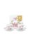 Set/2 Espresso Tassen & Untertassen Jolie Punkte Gold Rosa