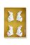 La Majorelle Set/4 Kartenhalter Hase