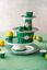Love Birds Assiette Plate Rayures Vert 26.5cm