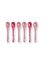 Oriental Flower Festival Set/6 Teaspoons Dark Pink