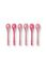 Oriental Flower Festival Set/6 Teaspoons Dark Pink