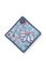 Flower Festival Topflappen Quadratisch Blau
