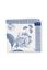 Set/4 Servietten Royal Regal Flower Blau
