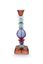 Bougeoir en Verre Bleu 28cm