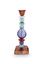 Bougeoir en Verre Bleu 28cm