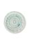 Bougeoir en Verre Tourbillon Bleu Clair 28cm