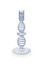 Bougeoir en Verre Tourbillon Bleu Foncé 20cm