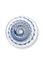 Bougeoir en Verre Tourbillon Bleu Foncé 22cm
