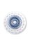 Bougeoir en Verre Tourbillon Bleu Foncé 28cm