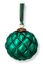 Weihnachtskugel Glas Dunkelgrün 12.5cm