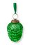 Weihnachtskugel Glas Tannenzapfen Grün 7.5cm