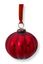 Weihnachtskugel Glas Rot 10cm