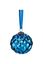 Ornament Glass Dark Blue 12cm